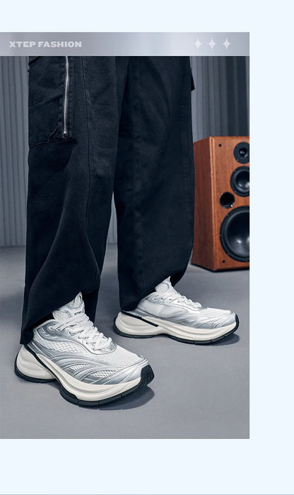 Xtep Basque 3 For Male Sneakers 2026 Spring Comfortable Retro Fashion Luxury Height-Increasing Sports Shoes 874219320001