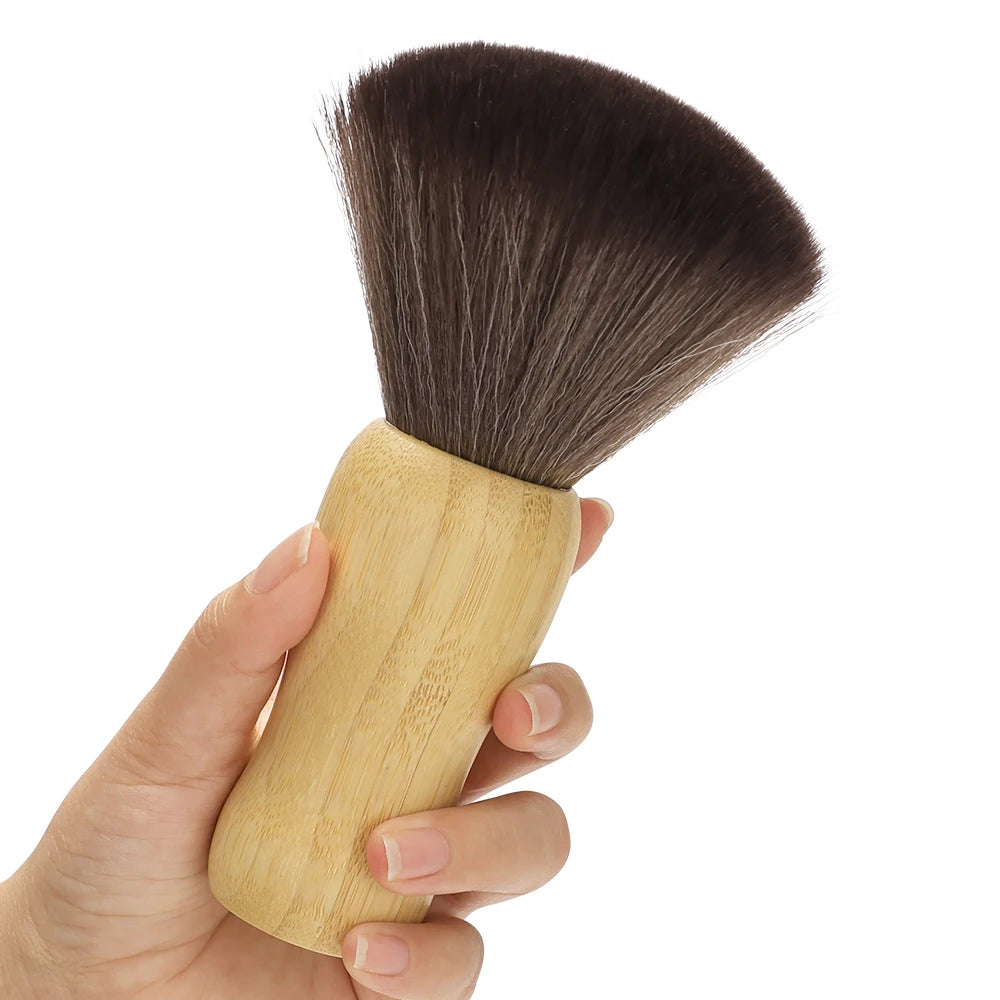 Professional Barber Duster Neck Face Brushes Hair Clean Soft Black Hairbrush Salon Cutting Hairdressing Styling Make Tools