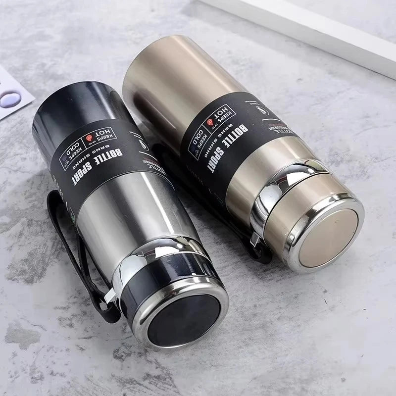 1L Thermal Water Bottle Vacuum Flasks Stainless Steel Thermos Bottle Keep Cold and Hot Water Bottle Thermos for Water Tea Coffee