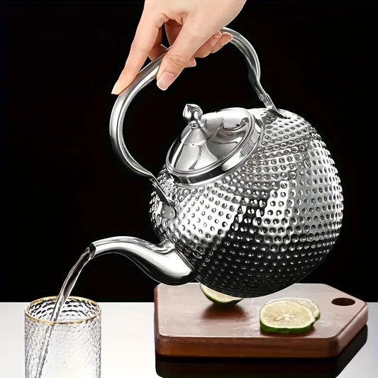 KEMORELA 1PCS Stainless Steel Water Kettle 1.2/1.5/2L Tea Pot Thicker With Filter Hotel Tea Pot Coffee Pot Induction Cooker Tea