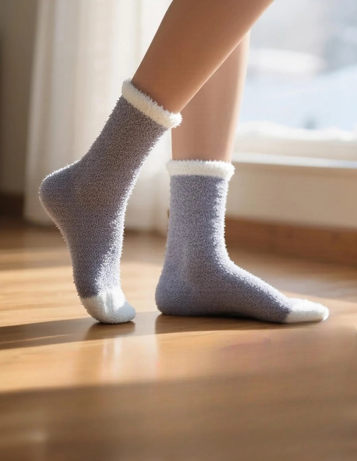Winter Socks Home Apparel Warm & Cozy Gifts for Women, Fuzzy Socks, Soft Warm Fabric Sleeping Slipper Socks