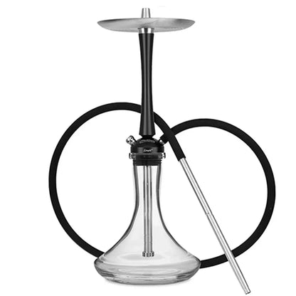 MattPear Simple Hookah Shisha Set 304 Stainless Steel 56cm single tube Large Hookah Shisha Set With Bottle