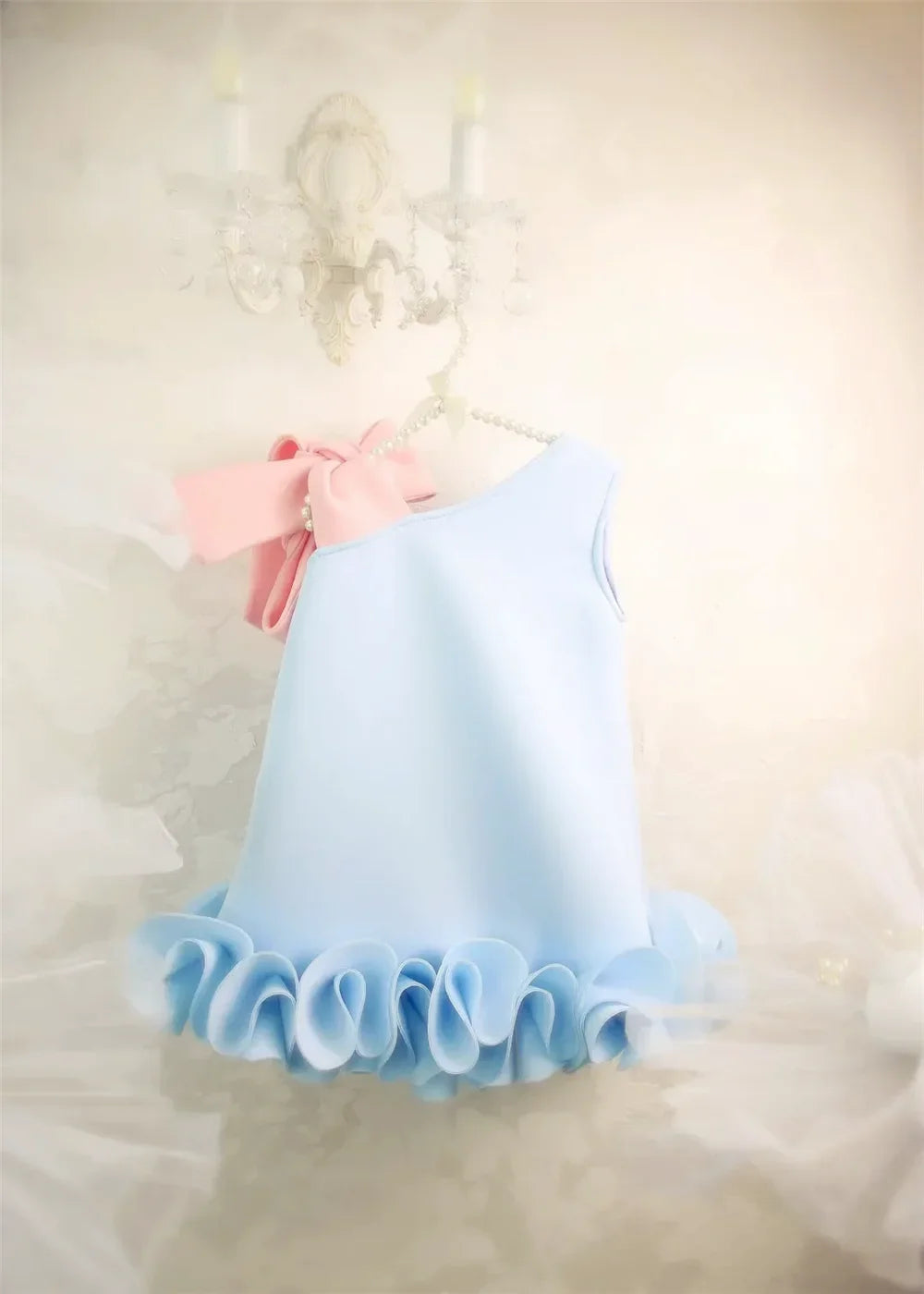 Lovely White Satin Flower Girl Dress for Wedding Dresses Little Princess Bow Kids Birthday Party Evening Customise Gowns