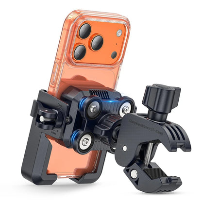 New Anti-Vibration Bicycle Phone Holder 360 Rotating Shock Absorber Quick Release Phone Mount For Electric Bike Motorcycle
