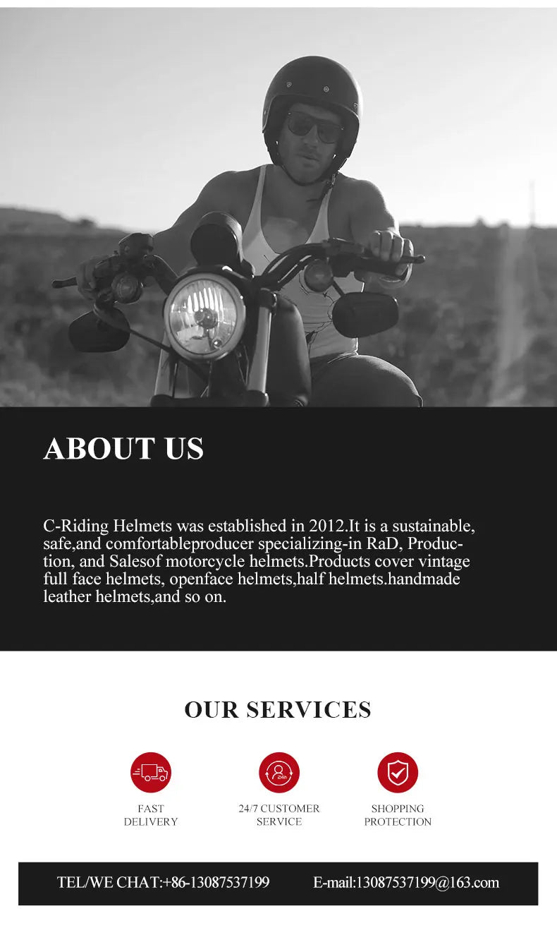 DOT Certified Scorpion Helmet Combination Helmet Motorcycle Retro Helmet Unisex Motorcycle Multi-Purpose Half Helmet Four Season
