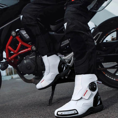 Motorcycle Riding Boots Summer New Anti-fall Casual Cycling Shoes Men's Outdoor High-top Cross-country Race Motorcycle Shoes