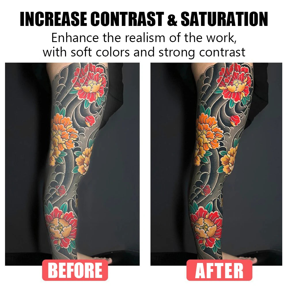 Professional Tattoo Fill Light with 120 LED Beads Reduce Reflected Light of Tattoos 52mm CPL Lens Filter Compatible any Phone