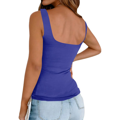 Solid Y2k Vest Women Sleeveless Base Shirt Regular Black Tops Slim-Fit Sling Inner Top Spring Summer Street Wear Girl Cloth