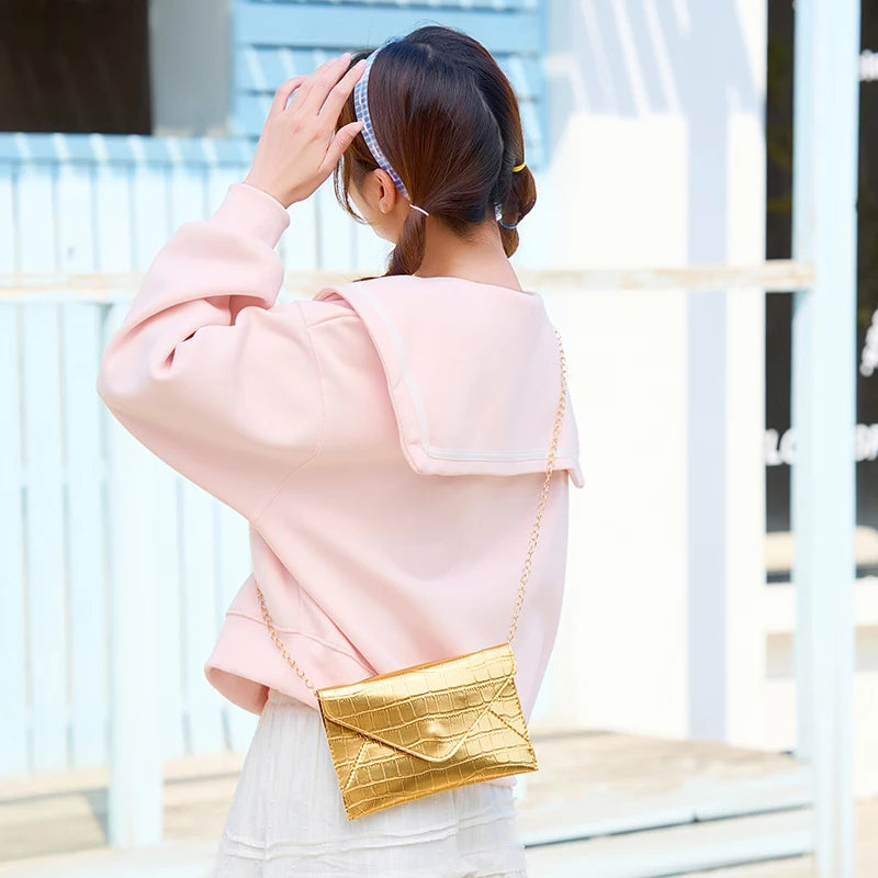 Gold Silver Evening Bag Women Elegant Fashion Banquet Clutch Chain Shoulder Bags Luxury Purse Female Wedding Party Bags Wallet