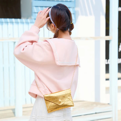 Gold Silver Evening Bag Women Elegant Fashion Banquet Clutch Chain Shoulder Bags Luxury Purse Female Wedding Party Bags Wallet