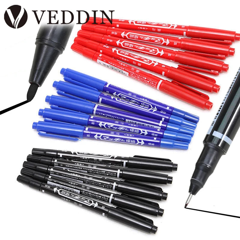 2/5/15pcs Tattoo Skin Marker Pen Microblading Permanent Makeup Piercing Marker Waterproof Tattoo Body PMU Tattoo Accessories