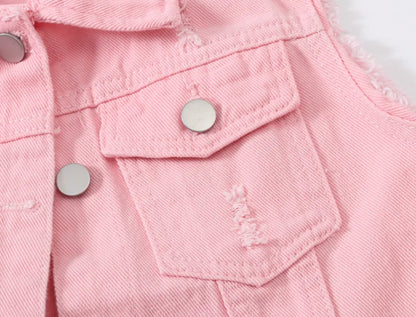 Coats Fashion Clothes Casual Vintage Elegant Sleeveless Denim Vest for Women Jacket Spring Streetwear Women Clothing Autumn