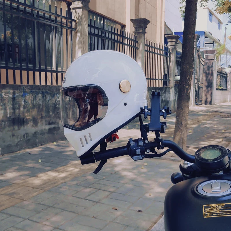 Dot-approved, motorcycle full-cover vintage helmet, Cafe cruiser helmet, PC lenses, suede lining