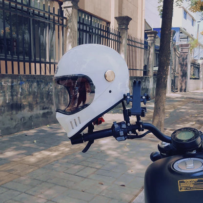 Dot-approved, motorcycle full-cover vintage helmet, Cafe cruiser helmet, PC lenses, suede lining