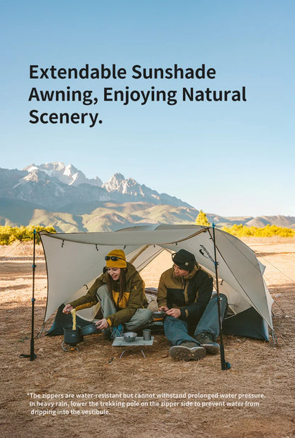 Naturehike Mongar 2 UL/PRO 1-2 Person Backpacking Tent Nylon Waterproof Ultralight Travel Trekking Shelter Tent with Footprint
