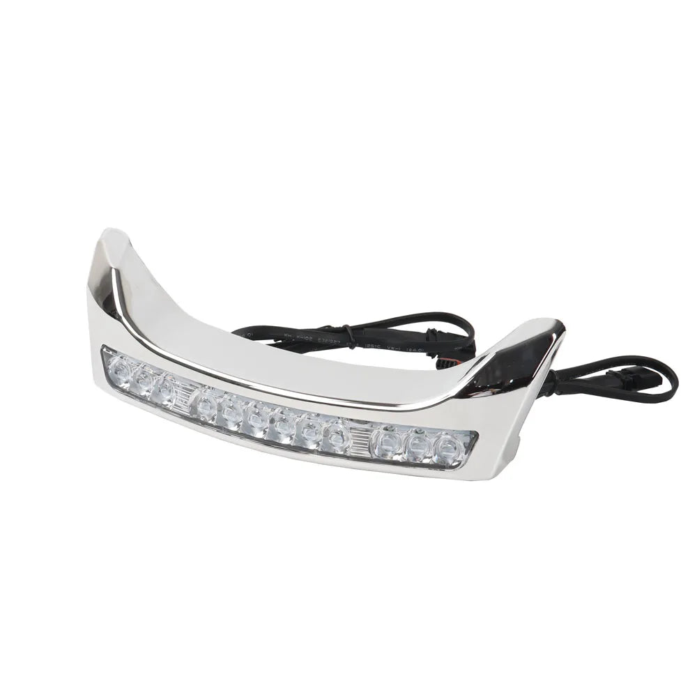New Motorcycle GOAT-E LED Fairing Light Chrome Amber/White For Harley CVO Electra Street Glide Ultra FLHXU FLHX FLHXSE 2024 2025