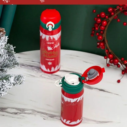 Hot 304 Stainless Steel Christmas and New Year Gift Bouncing Insulated Cup, Creative Water Cup, Internet Famous Minimalist Cup L