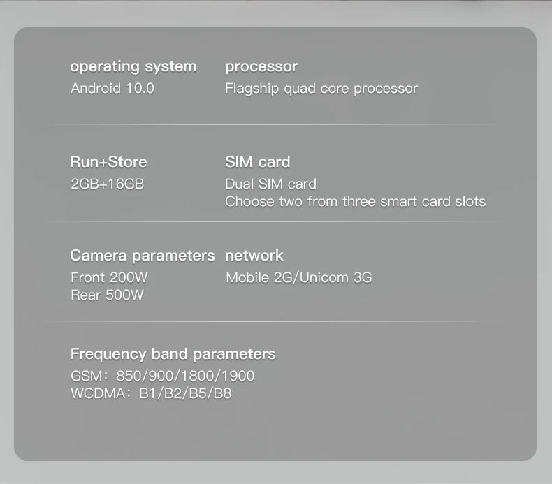 SOYES XS19 3.88" Mini Smartphone 2GB RAM 16GB ROM Android10.0 Face Recognition Unlock 3G Small Mobile Phone