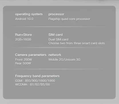 SOYES XS19 3.88" Mini Smartphone 2GB RAM 16GB ROM Android10.0 Face Recognition Unlock 3G Small Mobile Phone