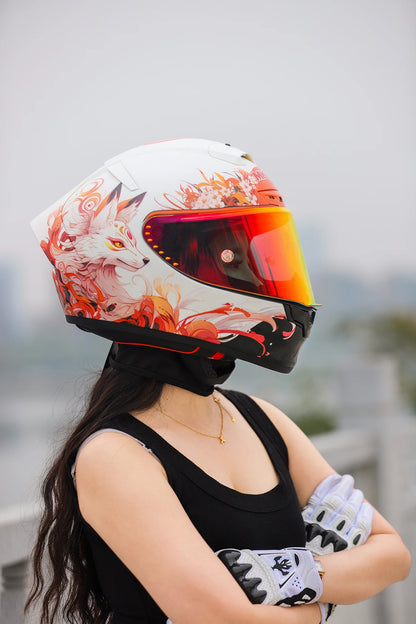 MKAN Full Face Motorcycle helmet Gumiho  helmet Riding Motocross Racing Motobike Helmet