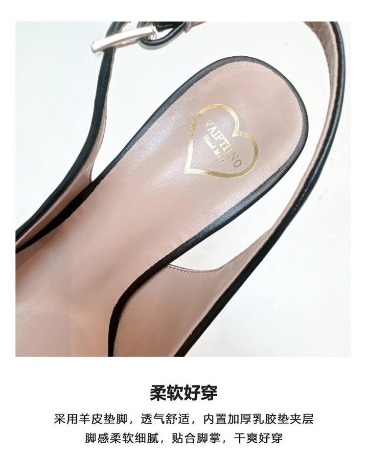 Heels Sandals Gladiator Summer Luxury Brand 2026 Bow Women High Heels Pointed Toe Designer Elegant Slingbacks Party Ladies Shoes