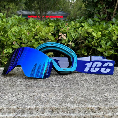 100 Dirt Bike Motocross Goggles Over Glasses Anti Fog Magnetic Lens Off-Road Sandproof Motorcycle Eyewear For Men Women
