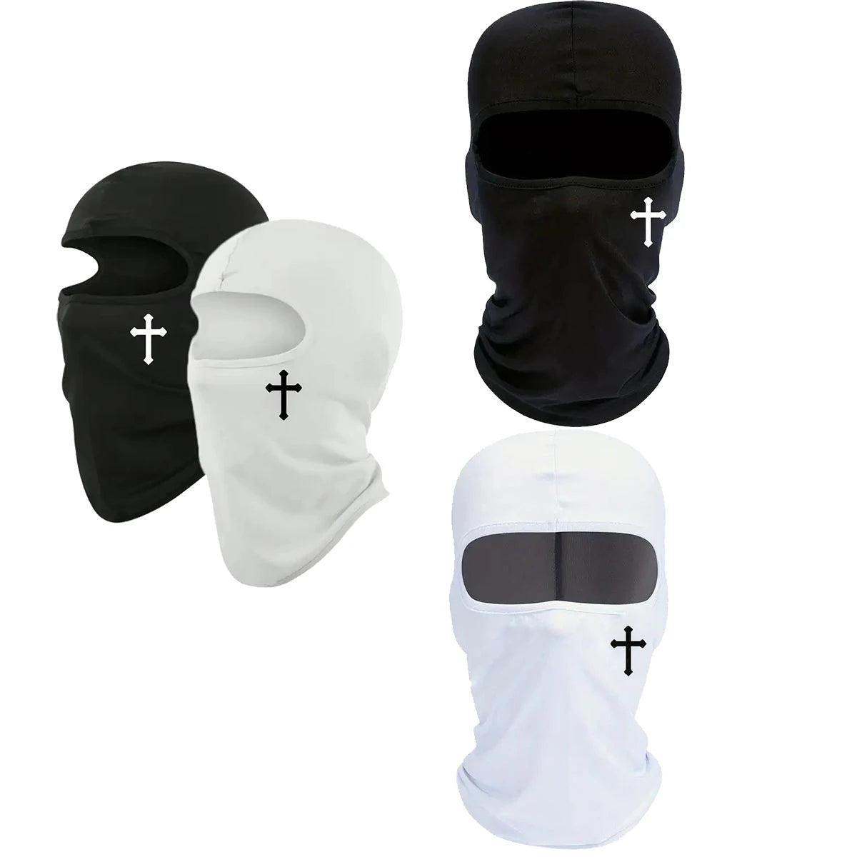 Christian Balaclava Cross Ski Mask Full Face Mask Cover Faith Shiesty Jesus Face Cover Breathable Men Women Sports Motorcycling