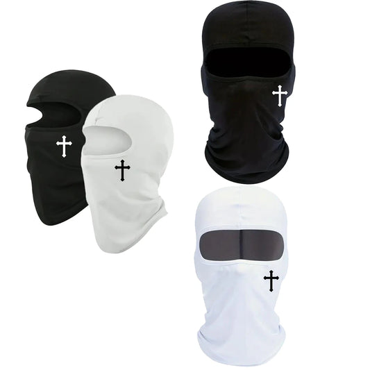 Christian Balaclava Cross Ski Mask Full Face Mask Cover Faith Shiesty Jesus Face Cover Breathable Men Women Sports Motorcycling