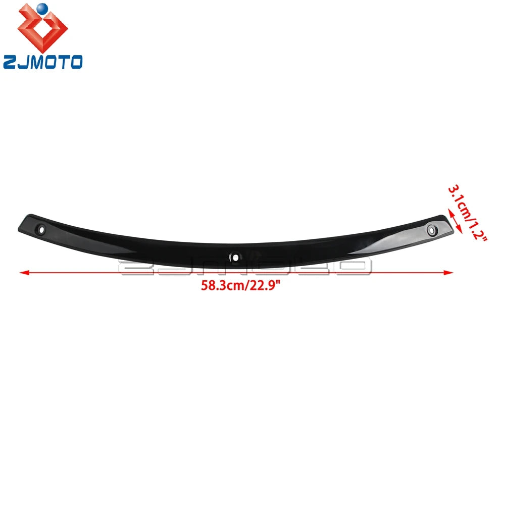 Steel Motorcycle Front Windshield Trim W/ Rubber Gasket For Harley Electra Street Tri Glide Touring Windscreen Strips 1996-2013