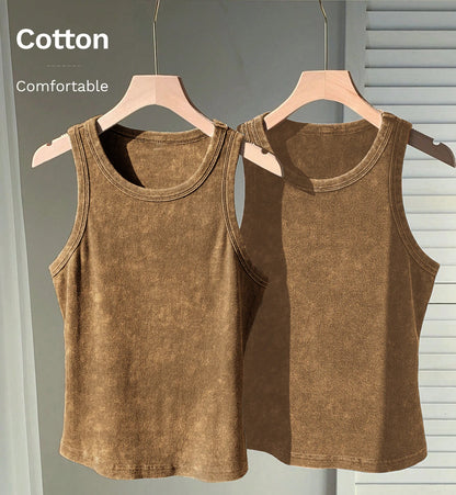 3PCS Set Cotton Camisole Vest Paired Summer Slim Fit Clothing Simple Versatile Basic Top Breathable Womens Korean Style Tops