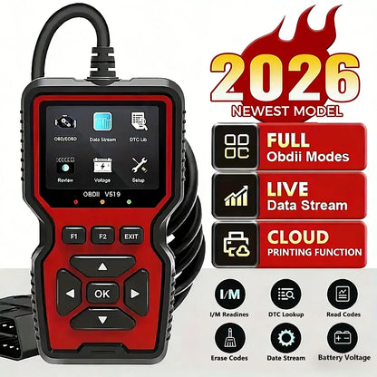 Car OBD2 Scanner Diagnostic Tool V519 Multi-language OBDII Car Voltage Tester Engine Fault Code Scanner Car Code Reader