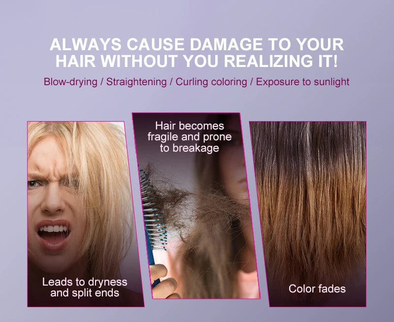 PURC Argan Oil Heat Protection Spray Smoothing Prevent Frizz Dry Hair Treatment Professional Hair Care Products