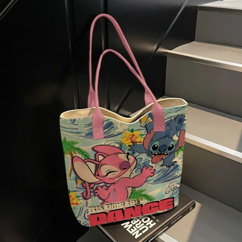 New Creative Cartoon Design Shoulder Bag  Cute Stitch Shoulder Bag Large Outdoor Leisure Fashion Bag Ladies Handbag