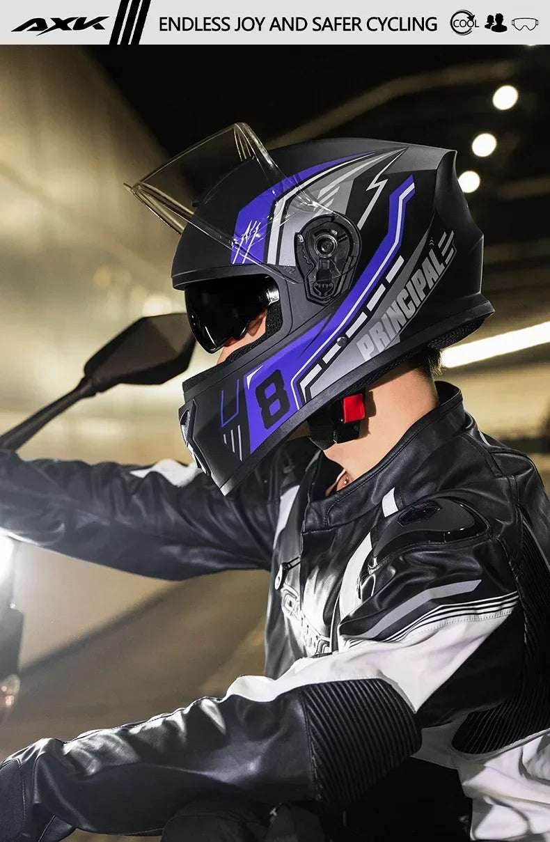 Unisex Motorcycle Helmet Winter Anti-Fog Warm Full Cover Helmet For Men And Women Electric Car Cycle Motorcycle Equipment Access