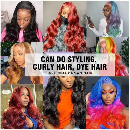 40 44 Inch Hd Body Wave Lace Front Wig Pre Plucked 13x4 13x6 Loose Wave Lace Frontal Wig 100% Human Hair Wigs On Clearance Sale