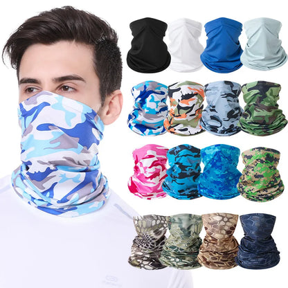 Summer Cycling Face Mask Motorcycle Balaclava Mask Uv Protection Scarf Men Women Bandana Neck Cover Outdoor Fishing Hiking Golf
