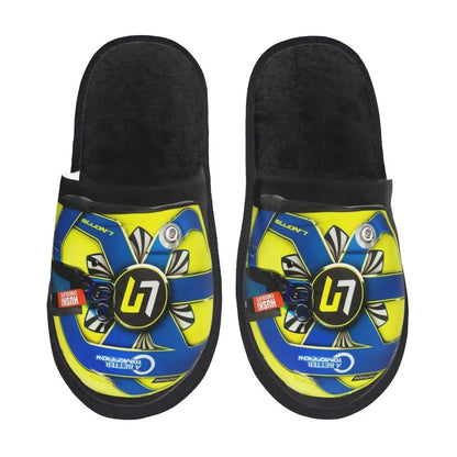 Custom British Lando Norris Racing Driver Guest Slippers for Spa Women House Slipper