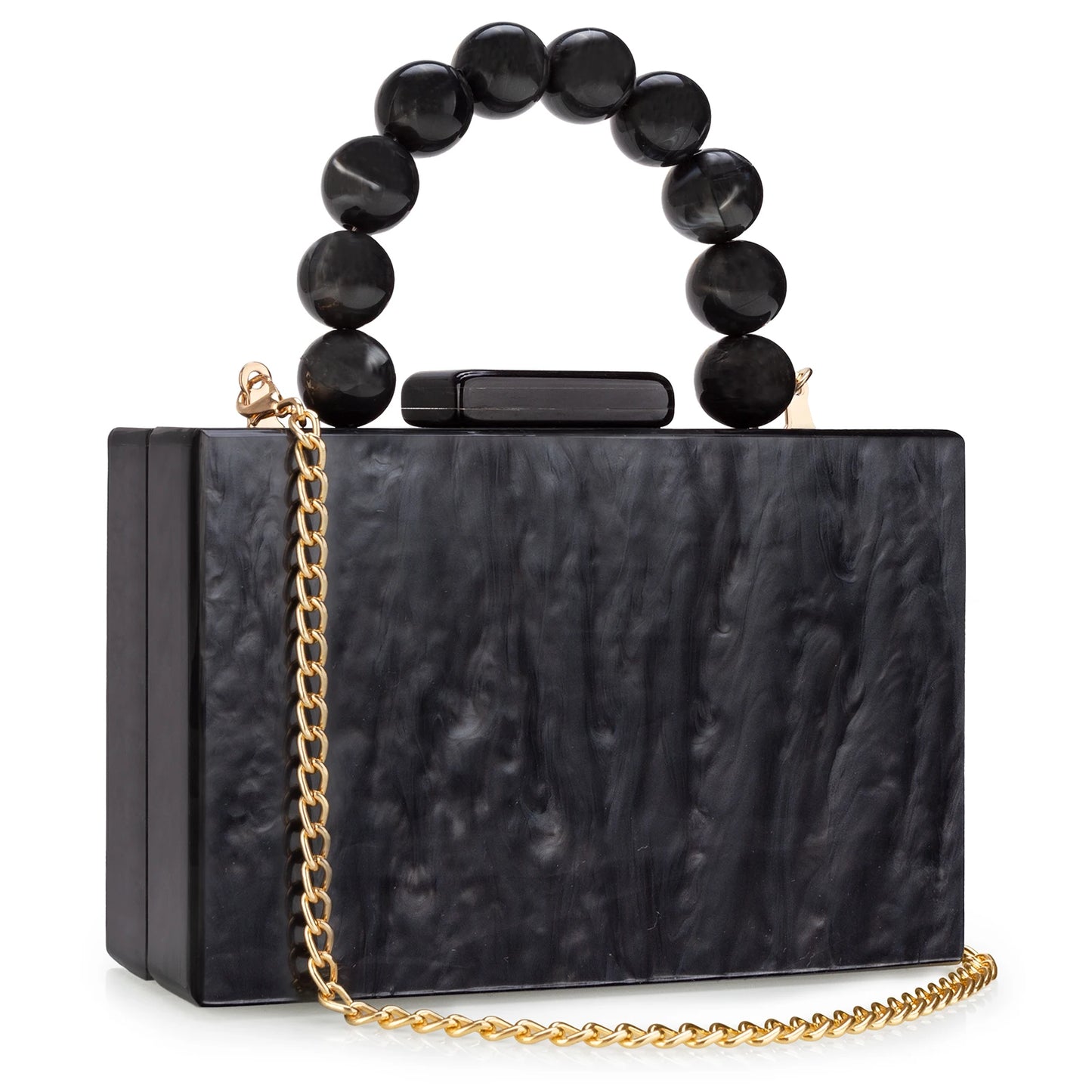 Acrylic Handbag Casual Trend Small Square Bags Women Clutches Wedding Party Dating Lady Trendy Evening Bags Chain Shoulder Bag