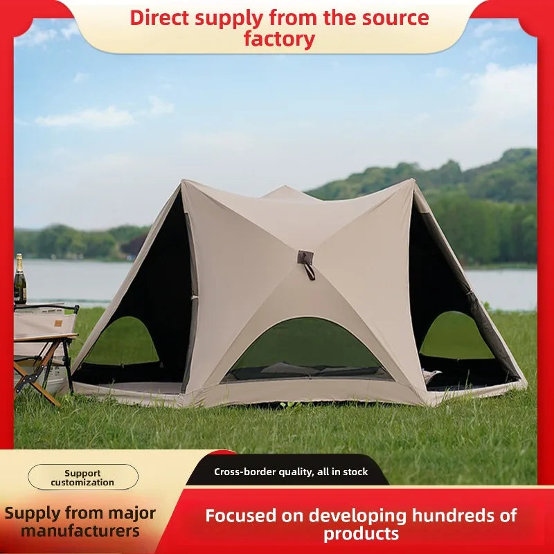 Foldable Sun Shelter Tent with UV Protection for Beach Park Camping and Outdoor Use