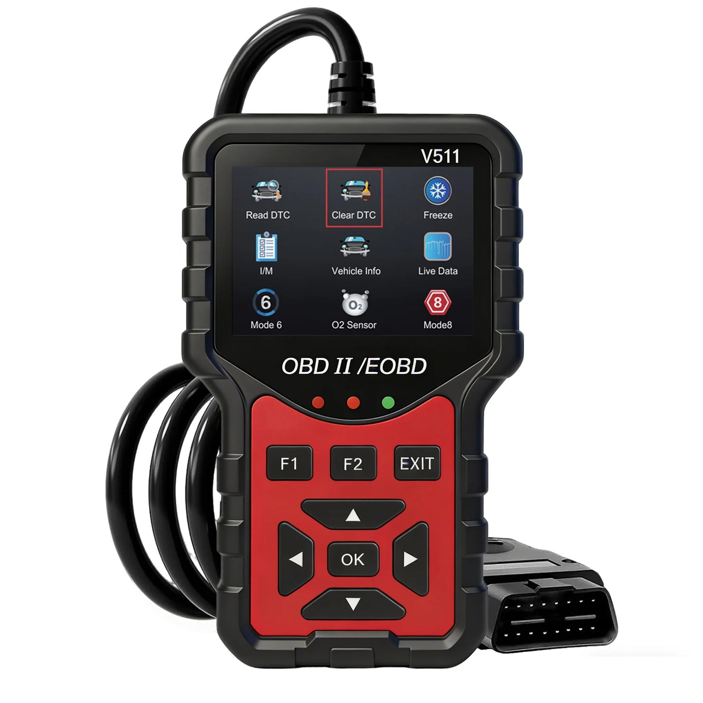 2025 New Model, Supports 8 Languages, Professional Obd2 Car Diagnostic Tool, Direct Sales from the Manufacturer, V511 Professional Code Reader and Scan Tool, Clears Fault Codes, Real-Time Data Stream, Enhanced Engine Fault Co