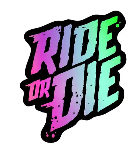 1PC/set Bike Frame Stickers Ride Or Die Top Tube Decals For MTB Bicycle Decorative Frame Bike Car Auto Motorcycle Accessories