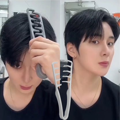Hair Styling Comb Curling Tools Hairstyling Types Fluffy Texture Bangs Seam Covering Roots Hair Combs