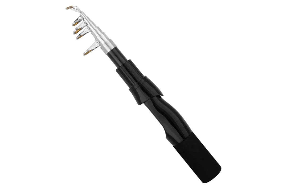 1.15m Portable Mini Telescopic Short Spinning Fishing Pole Pocket Travel Fishing Rod For Saltwater Freshwater Fishing Accessorie