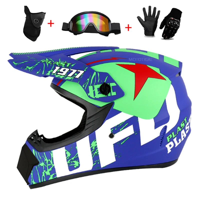 Motorcycle Helmet Youth Kids Child Full Helmet Children Helmets Motocross Casco Moto children Off-road Safety Protection DOT