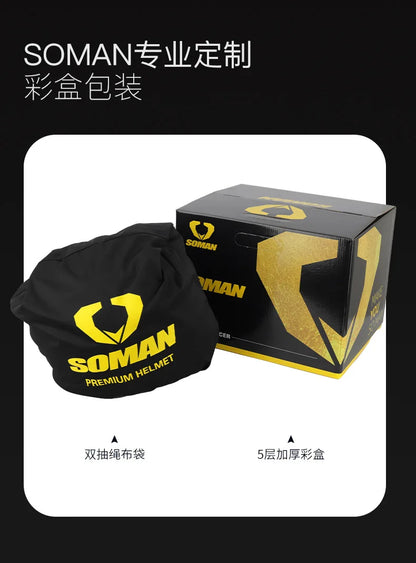 SOMAN Modular Helmet Flip Full Face Motorcycle Helmet Dual Visor Lens Racing Casco casque moto approved 오토바이핼멧
