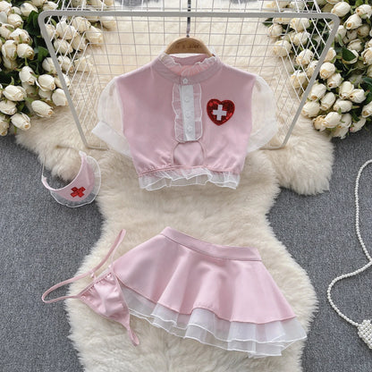 Japanese Kimono V-neck Printed Flower Bow Waist Shaping Cardigan Dress Women Clothing Loose Long Sleeve Vintage Sexy Lace-up New