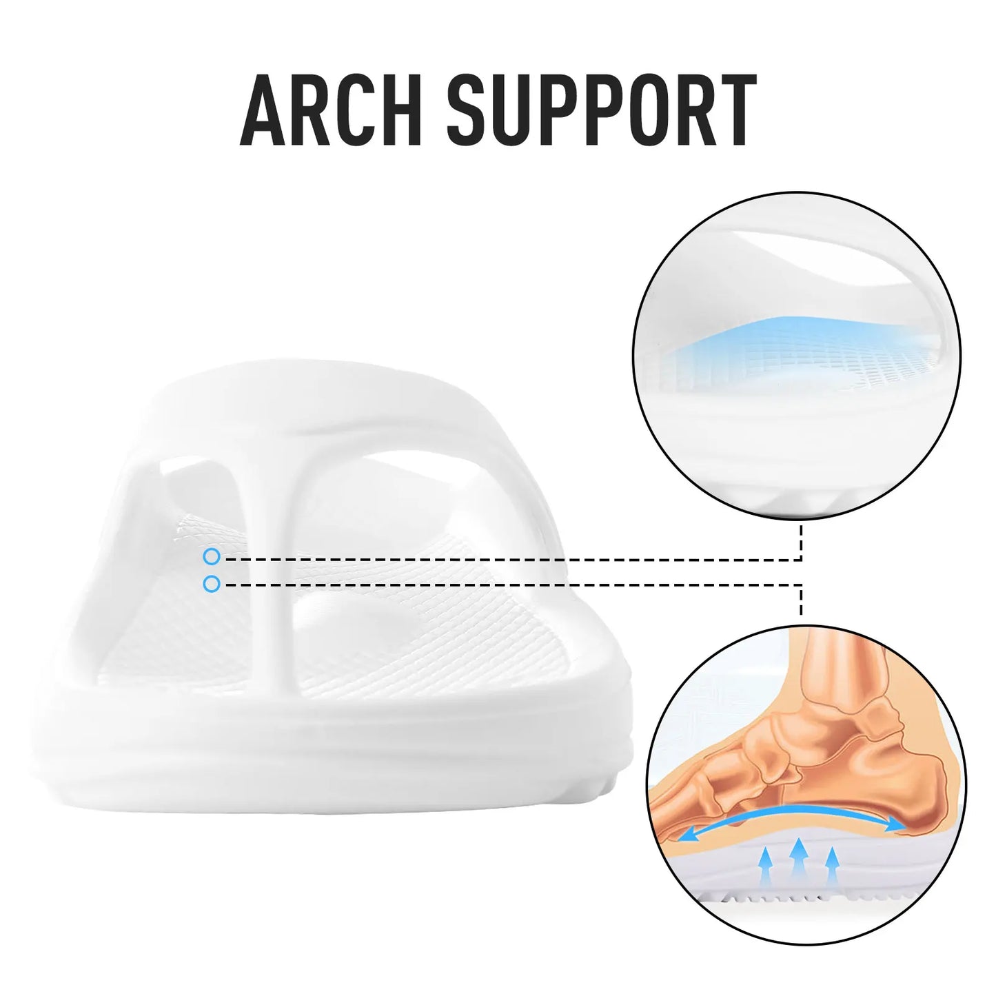 Kidmi Women Flat Sandals Women Slippers Outdoor Non-slip House Slippers Unisex Beach Slides Orthopedic Breath Soft Slippers