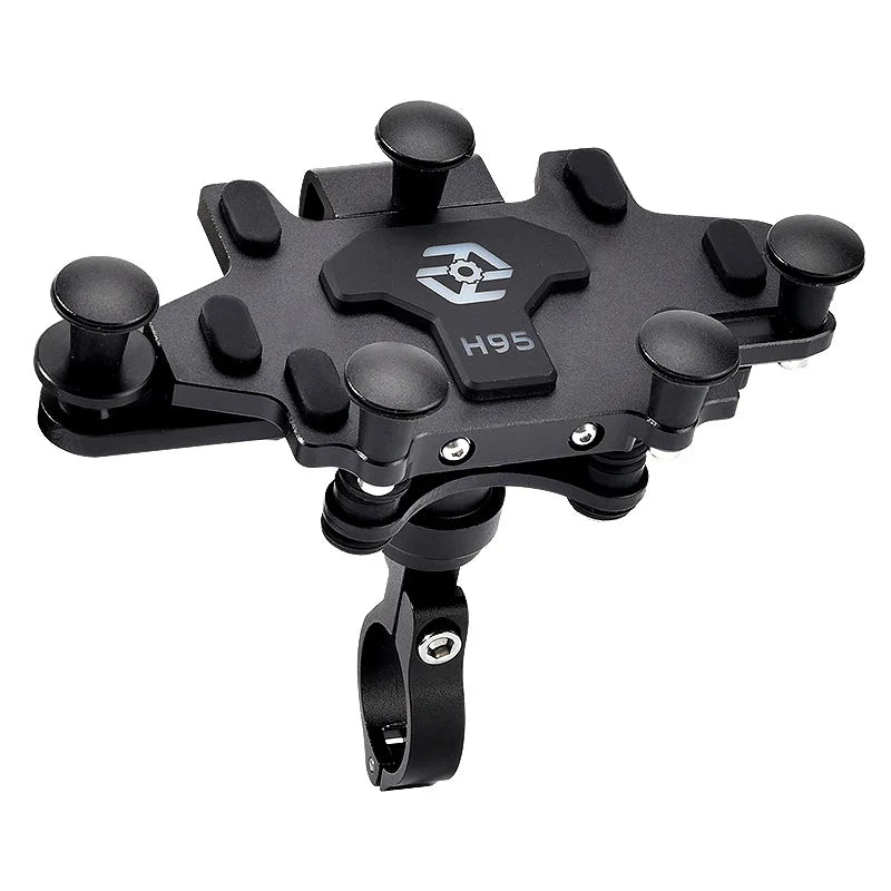 Shock-Absorbing Phone Holder for Motorcycle Bicycle 2024 Upgraded Alloy Rotary Adjustment Mobile Phone Navigation Bracket