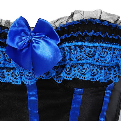 Sapubonva Lace up corsets bustiers top sexy satin overbust corset striped ladies satin halloween big size red black pink korsett
