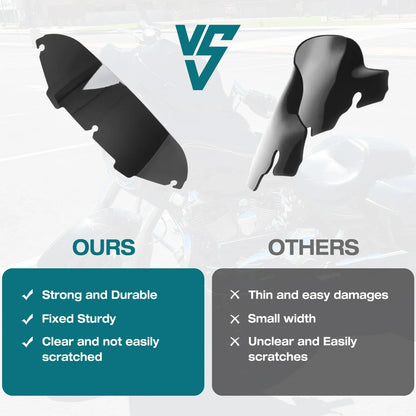 4'' 6"8'' Windshield Fairing Windscreen Cover For Harley Electra Street Glide Touring1996-2013 Black/Smoke